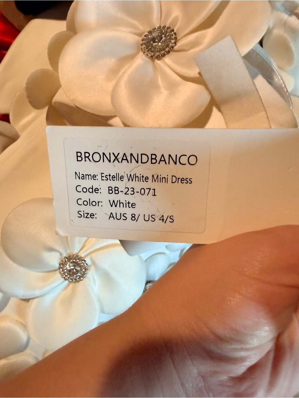 Bronx and Banco Estelle Mini Dress in White US 4 - Picture 10 of 10
